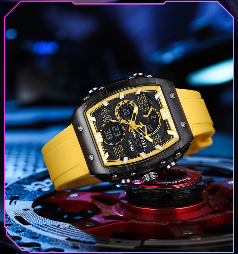 SMAEL 8109 Waterproof Luminous Dual Display Watch - Smarsty