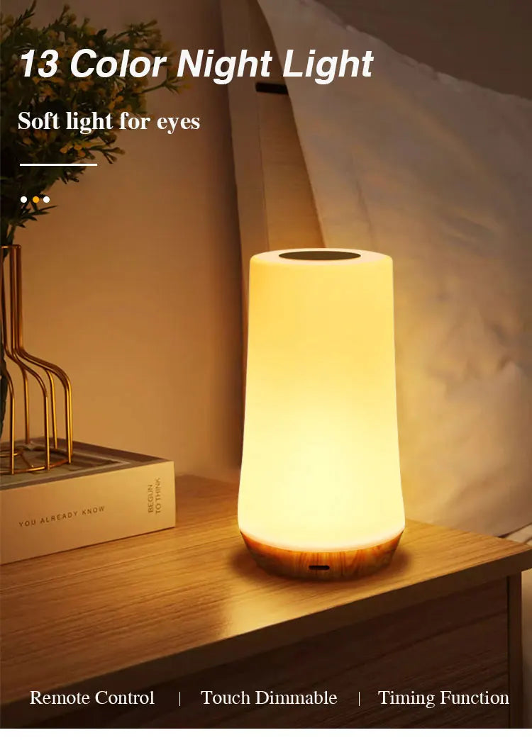 Color Changing LED Night Light with Remote Control - Smarsty