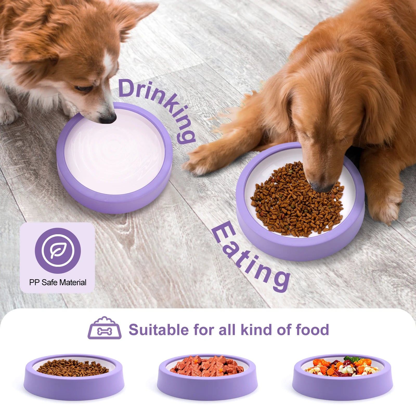 Pet Dog Slow Feeder Bowl Anti-Gulping Design for Healthy Eating - Smarsty