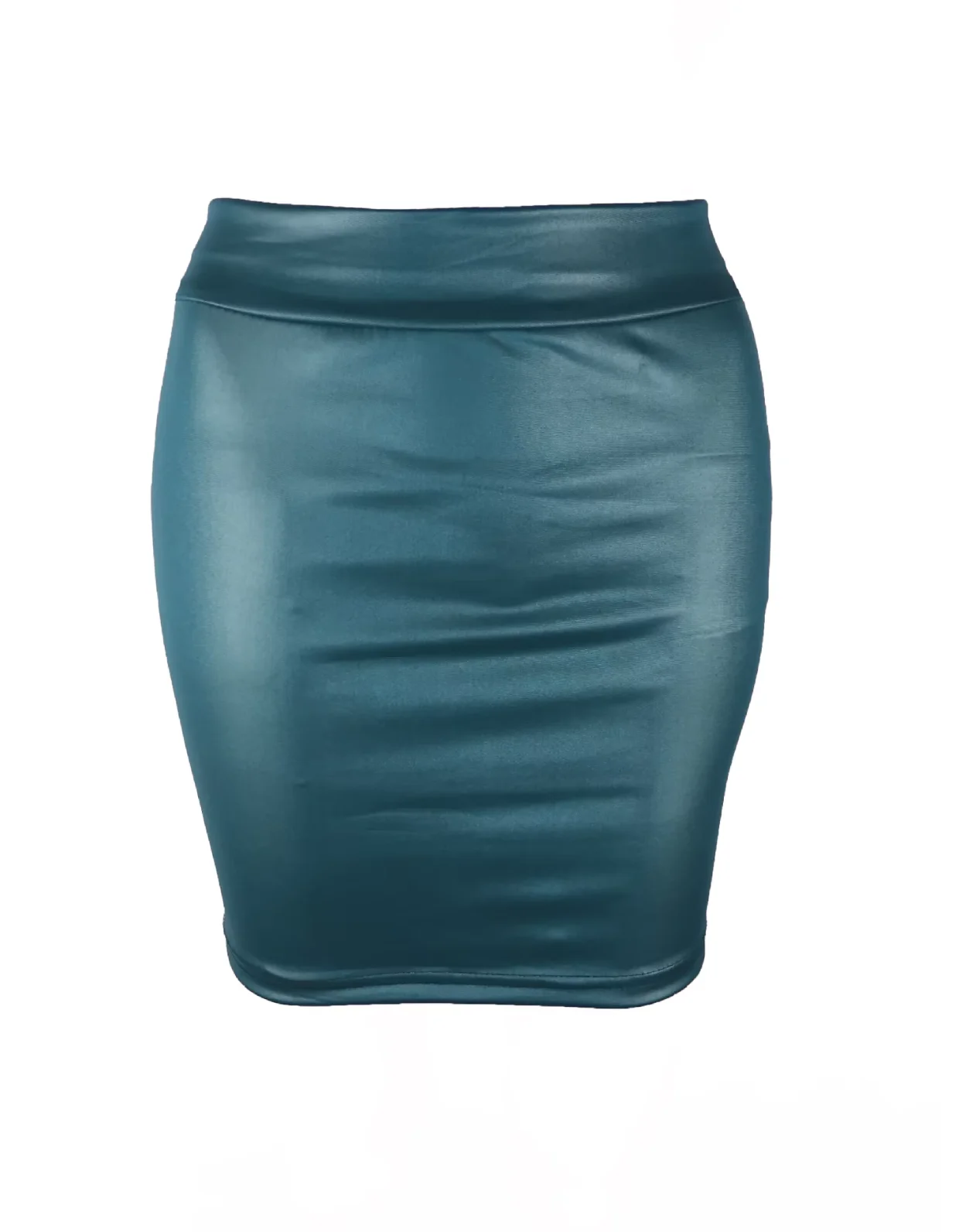 Leather Matte Slim Mini Sexy Fashion PU Hot Short High Waist Skirt Korean Nightclub Streetwear Wholesale Clothes 7ST - Smarsty
