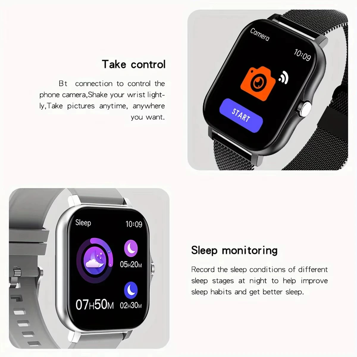 LAXASFIT Smart Watch with Heart Rate Monitor and Bluetooth - Smarsty