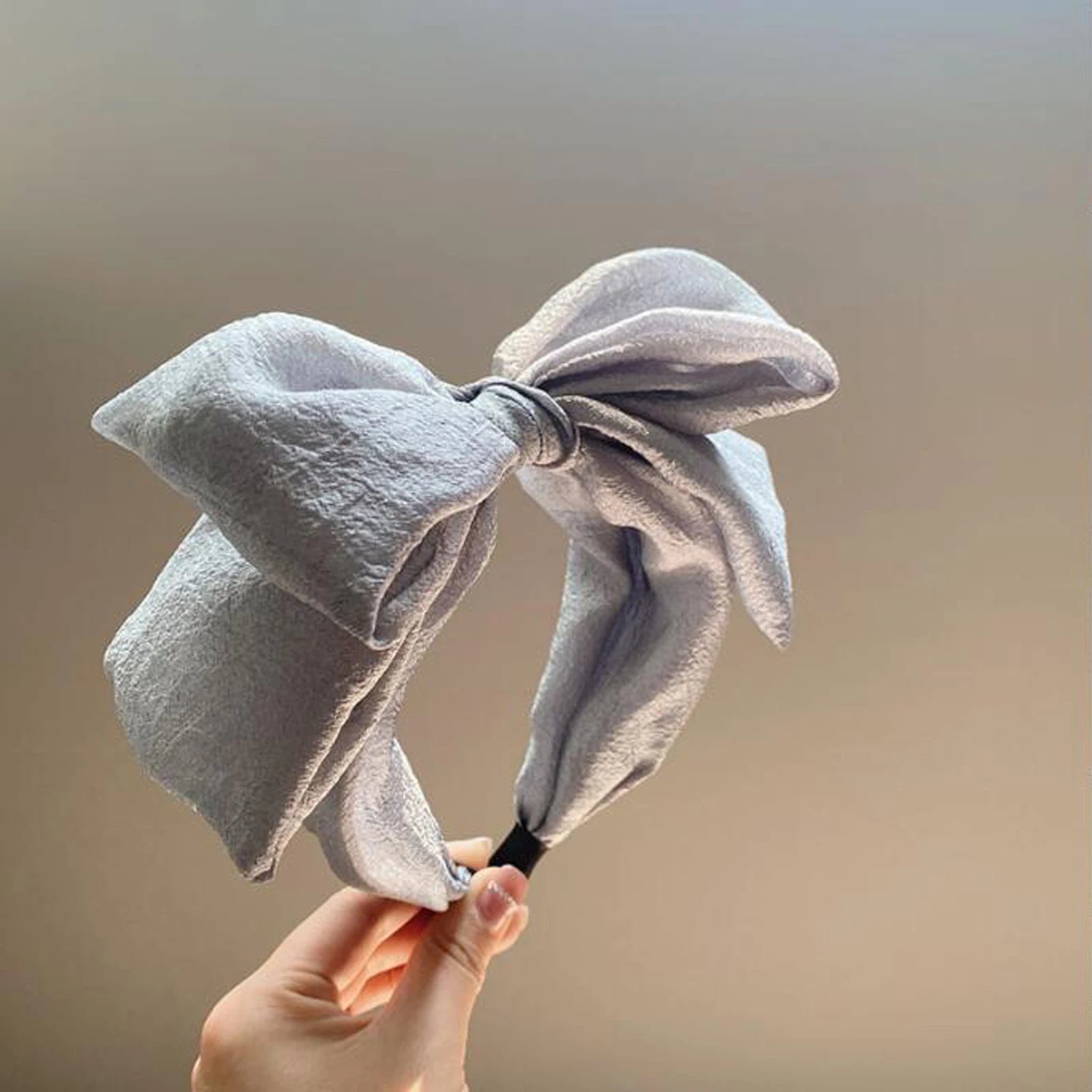 Wide Bow Headband Women Comfortable Soft Stretch Turban - Smarsty