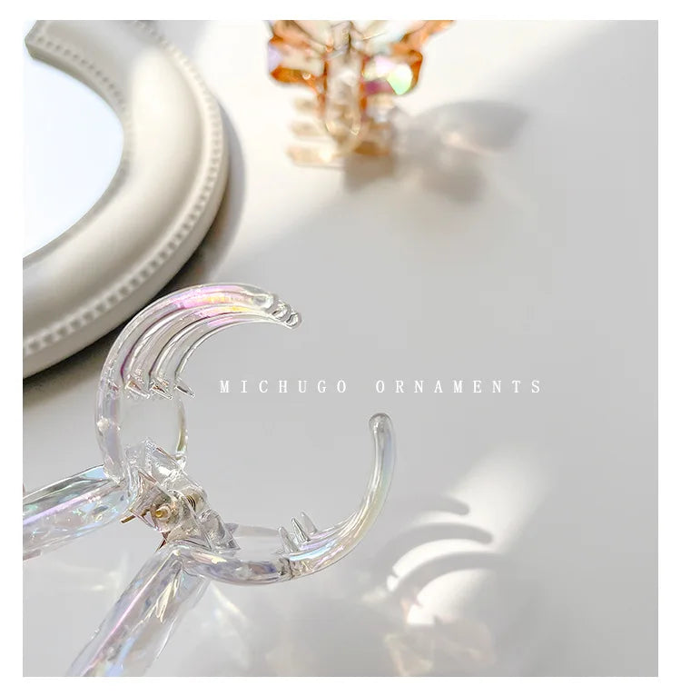 Cute Transparent Butterfly Hair Claw Clips Non Slip - Smarsty