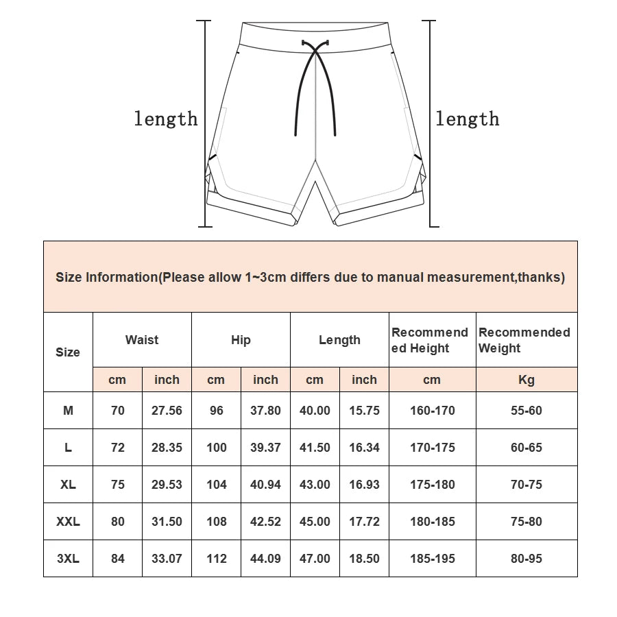 Camo Running Shorts Men Gym Sports Shorts 2 In 1 Quick Dry Workout Training Gym Fitness Jogging Short Pants Summer Men Shorts - Smarsty