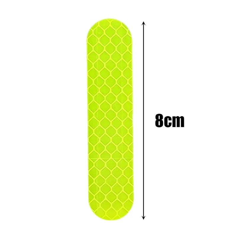 80-10PCS Helmet Safety Warning Reflective Stickers Strip Waterproof High Visibility Reflector Tape For Night Riding Walking Car by Smarsty