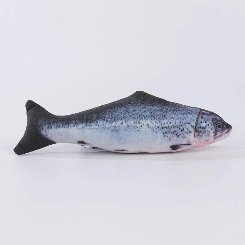 Interactive Cat Teasing Toy Fish Plush for Playtime - Smarsty