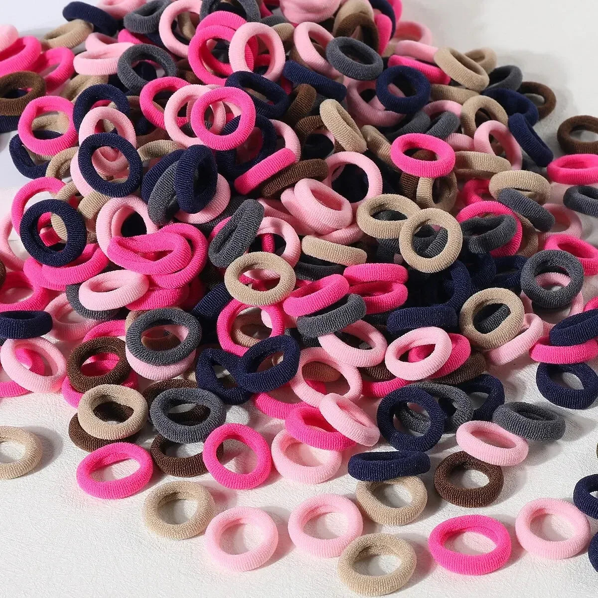 Colorful Elastic Hair Ties Set Gentle No Damage For Kids - Smarsty