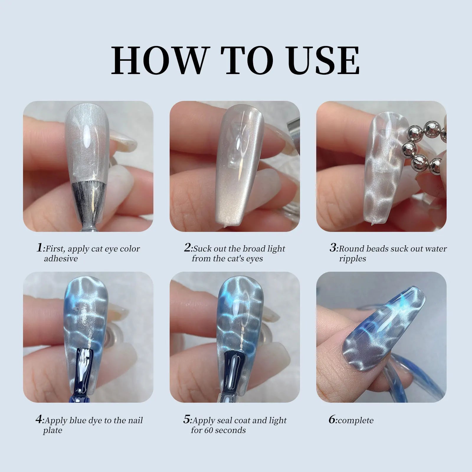 Round Magnetic Bead Nail Art Tools for Stunning Cat Eye Designs - Smarsty