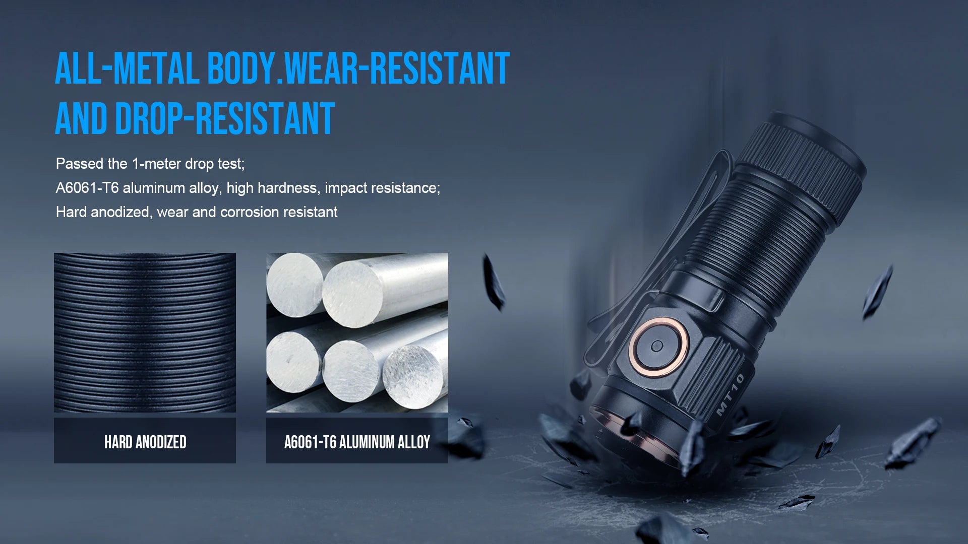 Trustfire MT10 Rechargeable LED EDC Flashlight 1000 Lumens Type USB C Charging Torch Mini 16340 Light MVB Optics with Magnet Lan