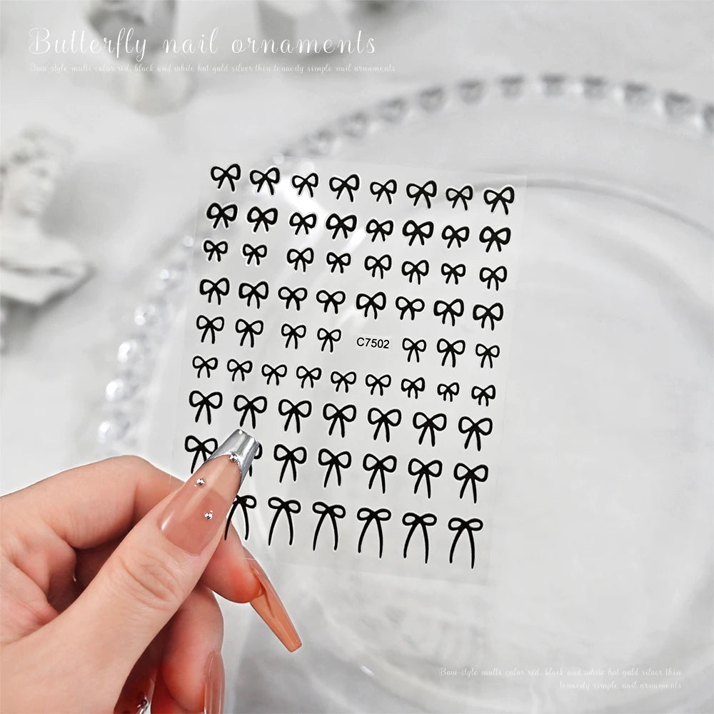 Self-Adhesive 3D Bowknot Nail Stickers for Easy Manicure - Smarsty