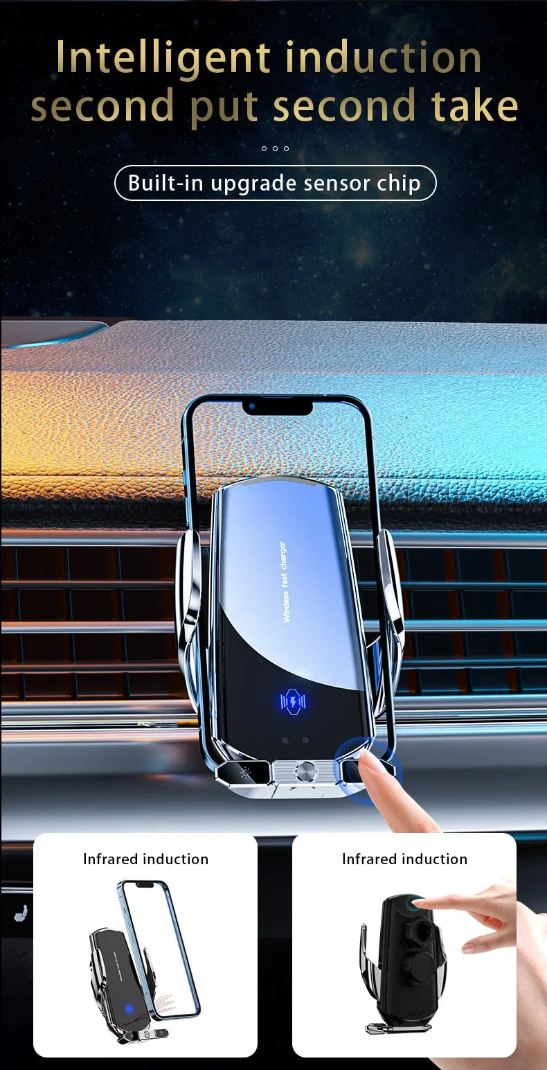 Magnetic Car Mount Wireless Charger Air Vent Holder - Smarsty