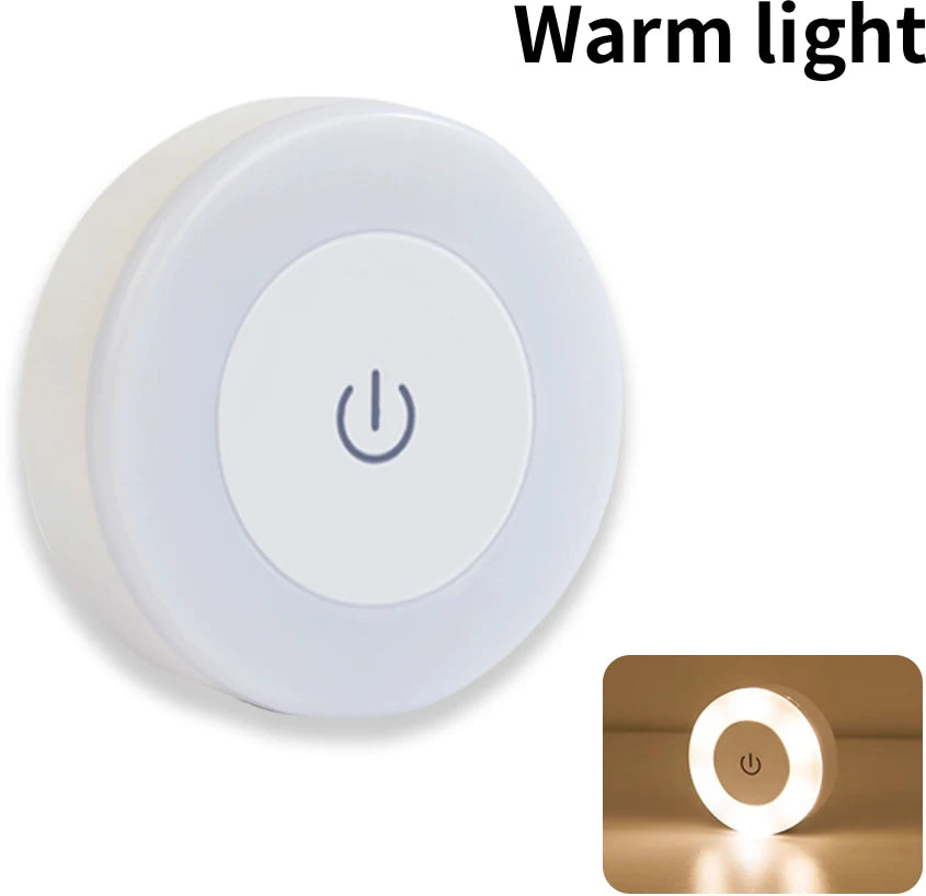 Rechargeable LED Night Light with Dimmable Touch Switch - Smarsty