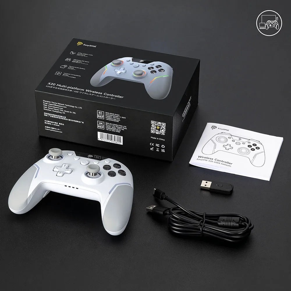 EasySMX X20 Wireless Gamepad with RGB Effects - Smarsty