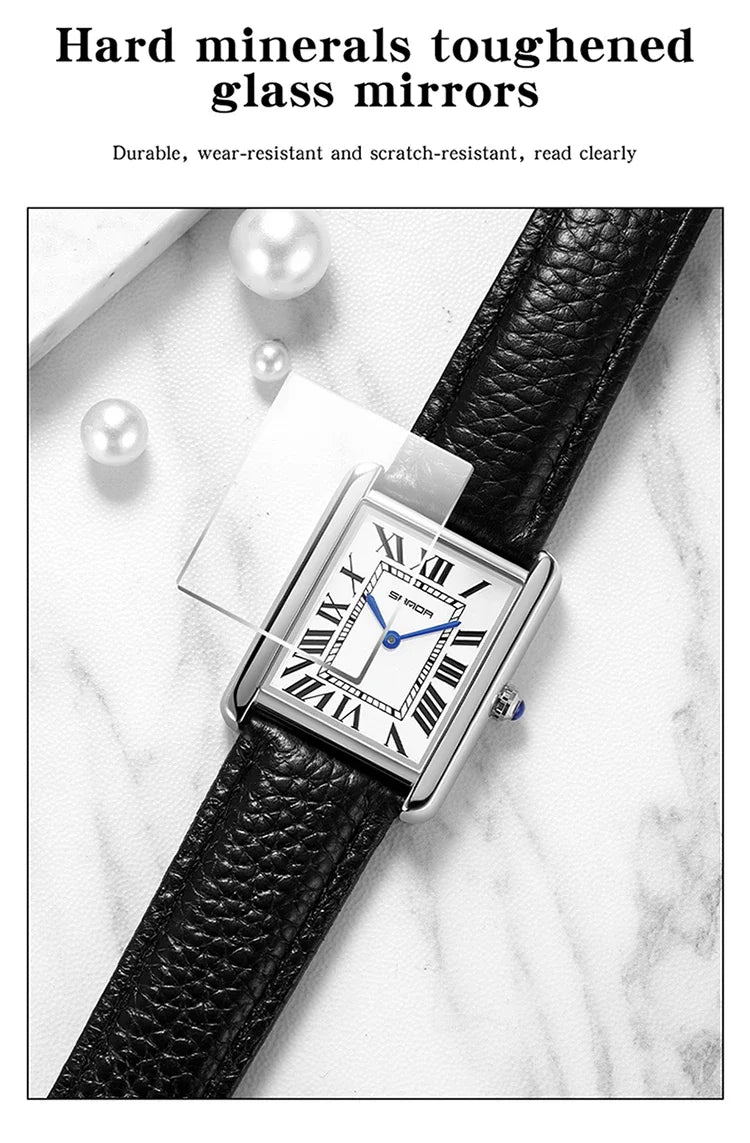 Luxury Waterproof Couple Watch with Leather Strap - Smarsty