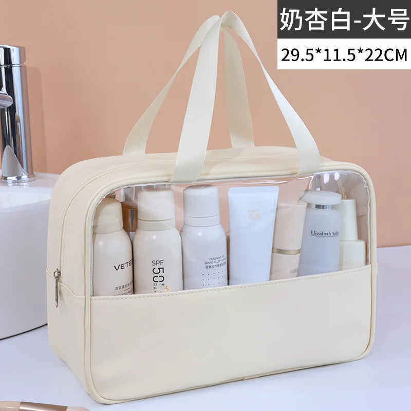 Transparent Travel Cosmetic Bag Large Capacity Waterproof - Smarsty