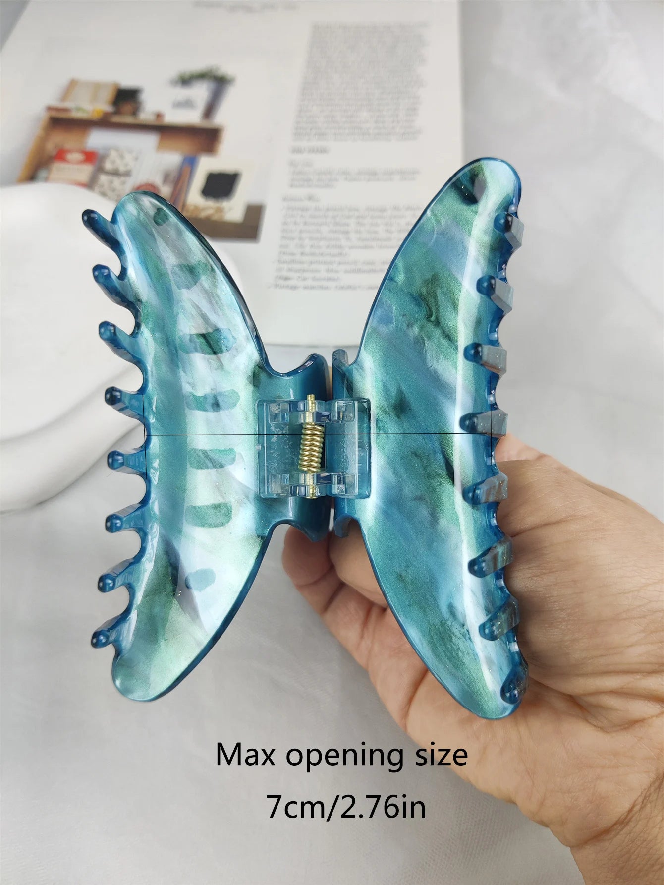 Handmade Large Sea Hair Claw Clips Acetate Beach Starfish - Smarsty