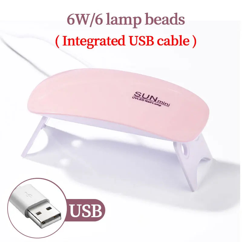 Portable UV Nail Dryer Lamp for Quick Gel Polish Drying - Smarsty