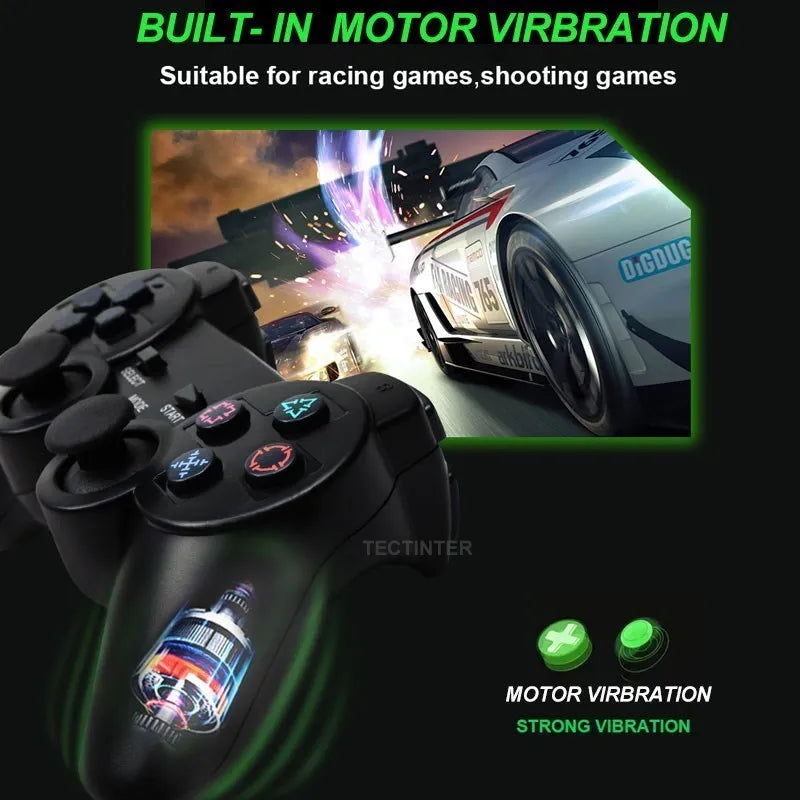 Wireless Gamepad for PlayStation 2 with Vibrating Joystick - Smarsty