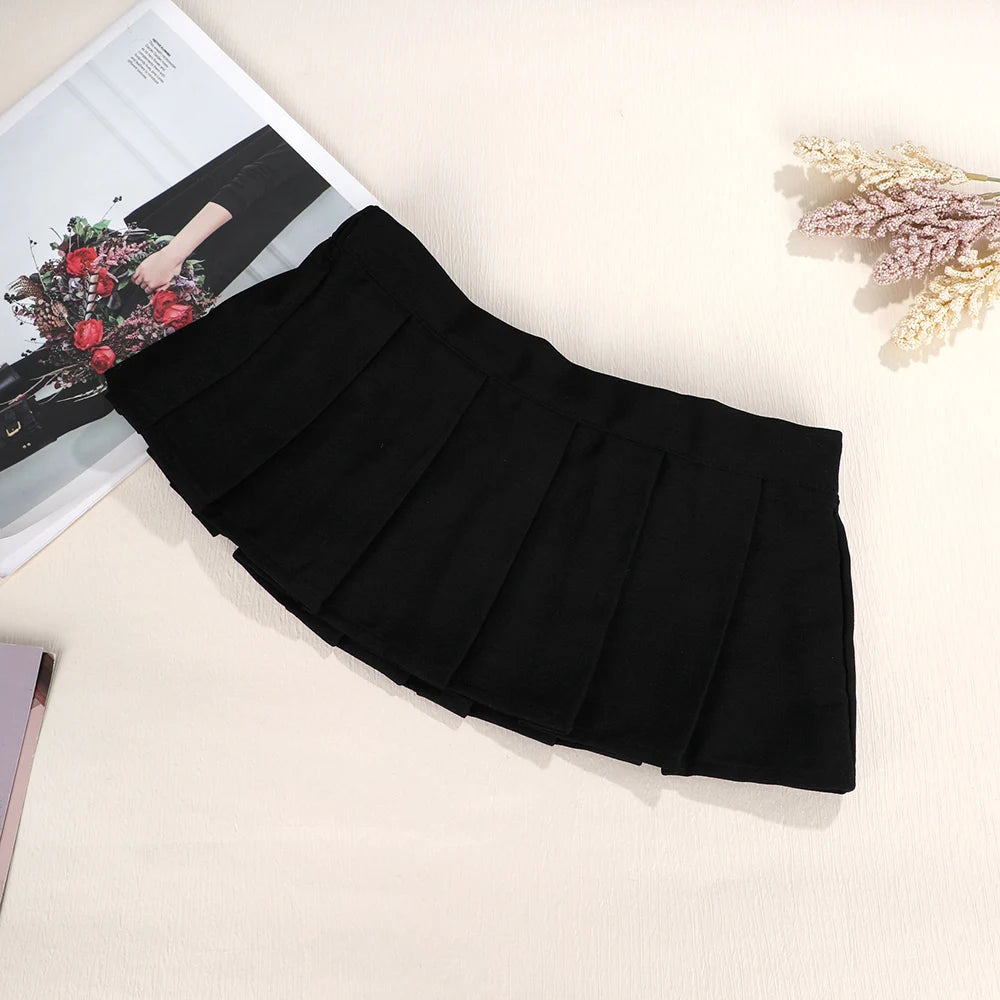 Ultrashort Jk Skirts Plaid Cosplay Costume Skirt Japanese Style Summer Schoolgirl Pleated Skirts Vintage Sexy Clubwear Skirt - Smarsty