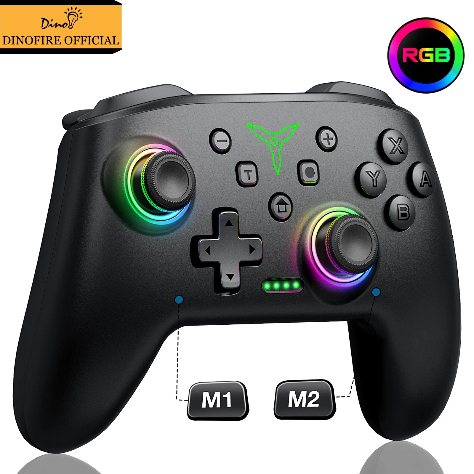 Dinofire Wireless Bluetooth RGB Controller for Nintendo Switch - Smarsty