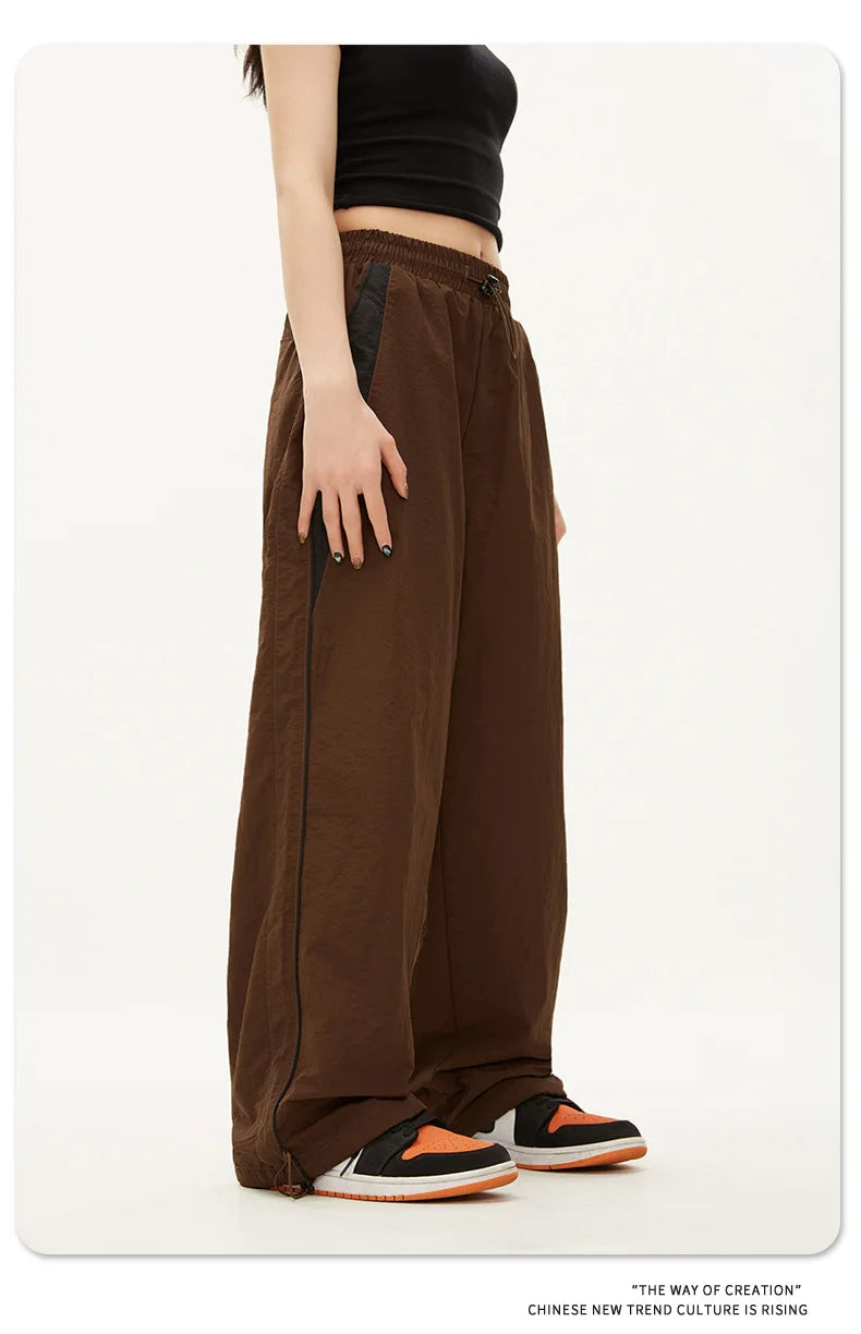 Women Casual Joggers Pants Fashion Streetwear Oversized Sports Wide Leg Pants Hip Hop Y2k Sweatpants High Waist Baggy Trousers - Smarsty