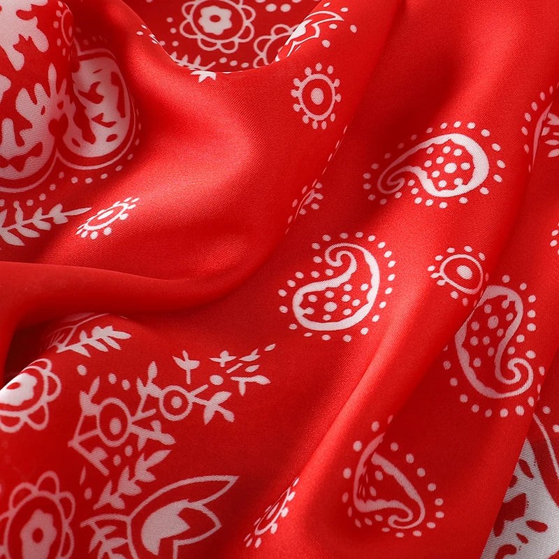 Elegant Silk Floral Hairbands and Neck Scarves - Smarsty