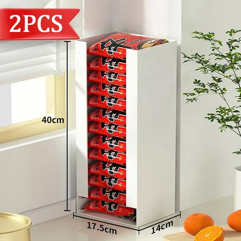 Korea Ramen Storage Box Kitchen Instant Noodle Cup Tissue Storage Bins Facial Mask Storage Box Multi-function Tabletop Organizer by Smarsty