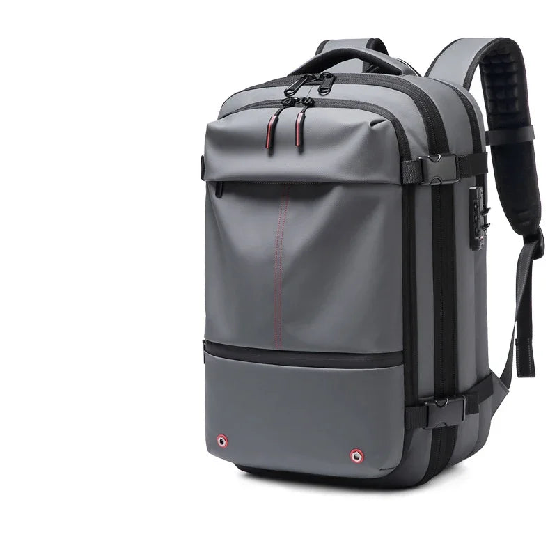 Travel Men 17 inch Laptop Backpack vacuum compression Backpack Business Large Capacity school Backpack expand outdoor backpack - Smarsty