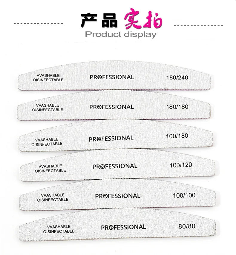 Professional Nail File Set for Gel Polishing 5 Pieces - Smarsty