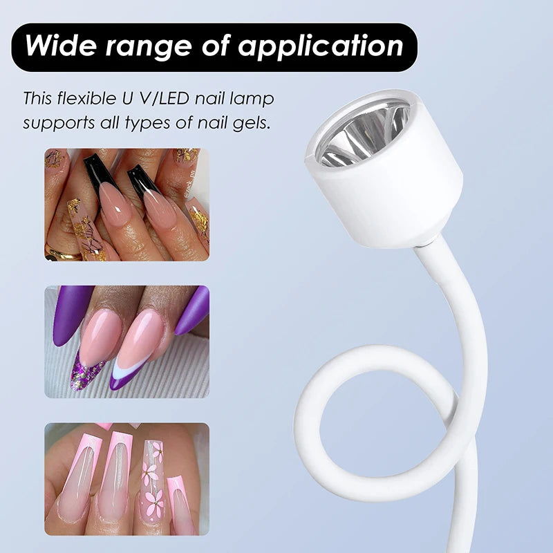 Foldable UV LED Nail Dryer Quick Dry Curing Lamp - Smarsty