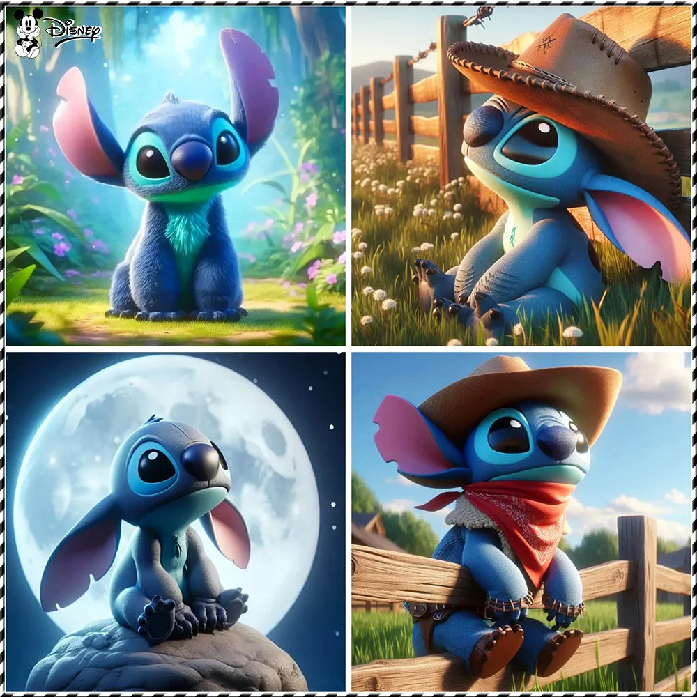 Disney Stitch Full Drill Diamond Painting Art for Children's Decor - Smarsty