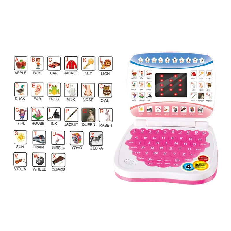 Learning Machine Laptop Computer Child Electronic Preschool Language Education Toys Gift Toddler Kid Developing Cognitive Skills - Smarsty