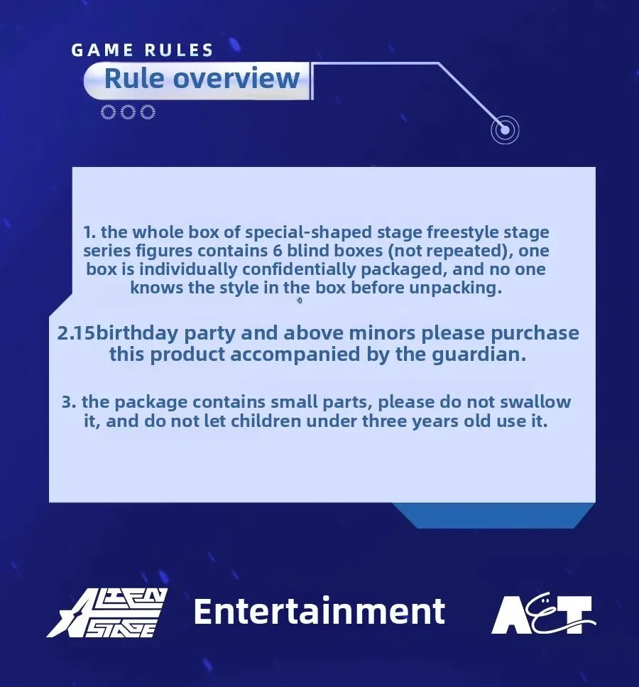 6PCS Blind Box Alien Stage Free Stage Series TILL Two-dimensional Animation Peripherals Collection Model Doll Surprise Gifts Toy by Smarsty