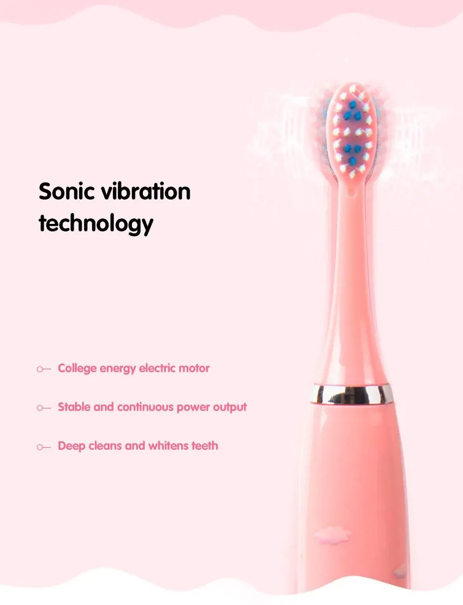 Colorful Cartoon Sonic Electric Toothbrush for Kids - Smarsty