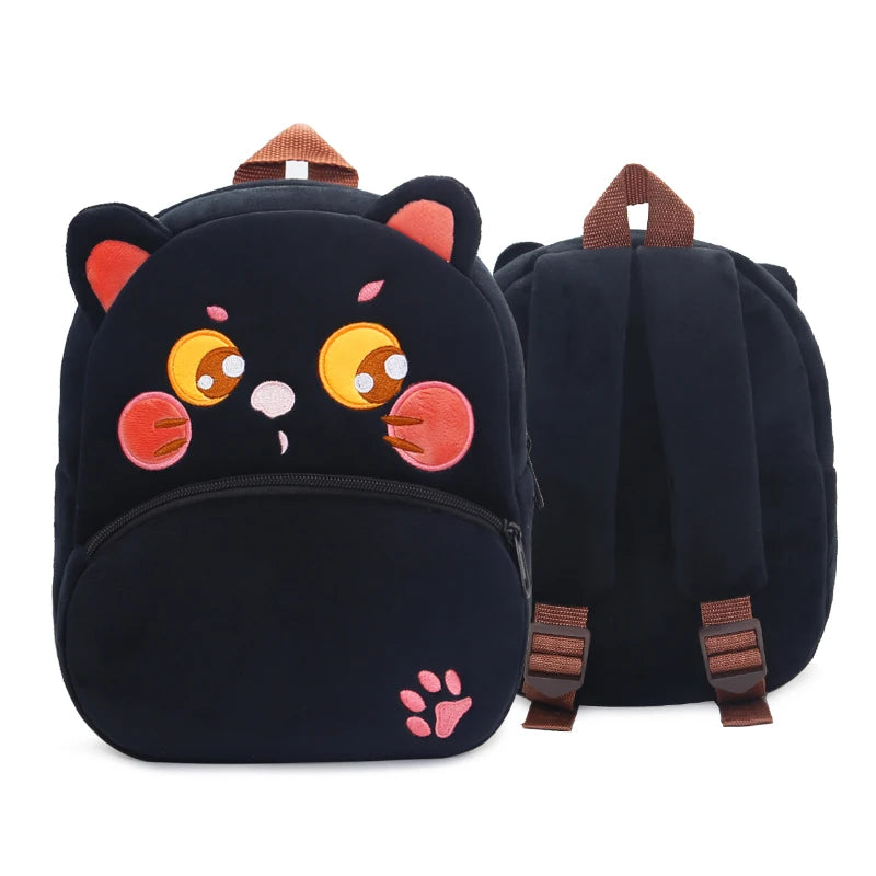 Soft Plush Kids Backpack With Cartoon Animal Design - Smarsty