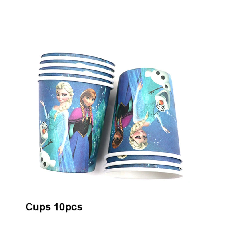 Frozen Princess Birthday Party Tableware Set - Smarsty