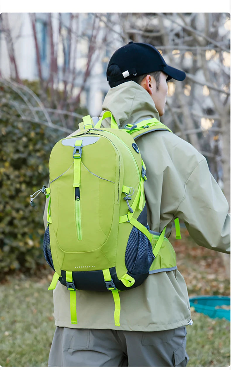 40L Hiking Camping Backpack Travel Rucksack with Rain Cover Outdoor Climbing Knapsack Large Luggage Weekend Sport Schoolbag Men by Smarsty