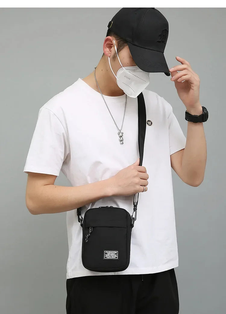 Compact Square Crossbody Bag With Oxford Cloth Durability - Smarsty