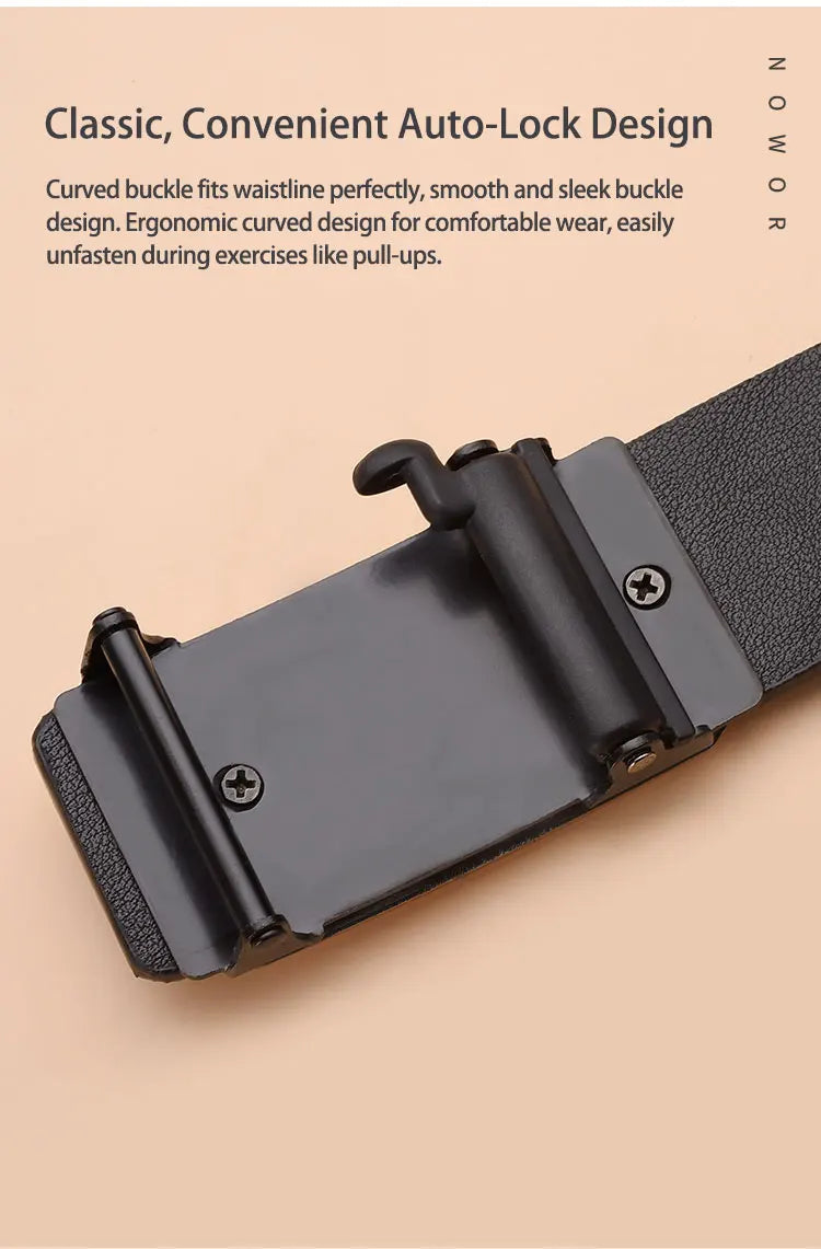 Men's Toothless Automatic Buckle Belt Casual Business Waistband - Smarsty