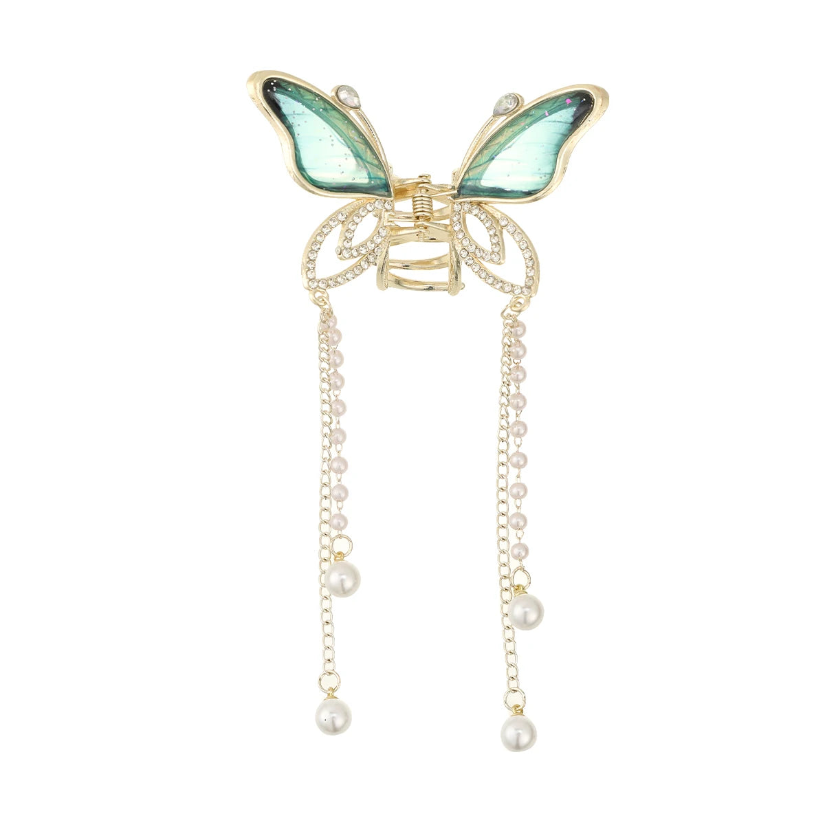 Korean Pearl Butterfly Hair Claw Clip For Women Stylish - Smarsty