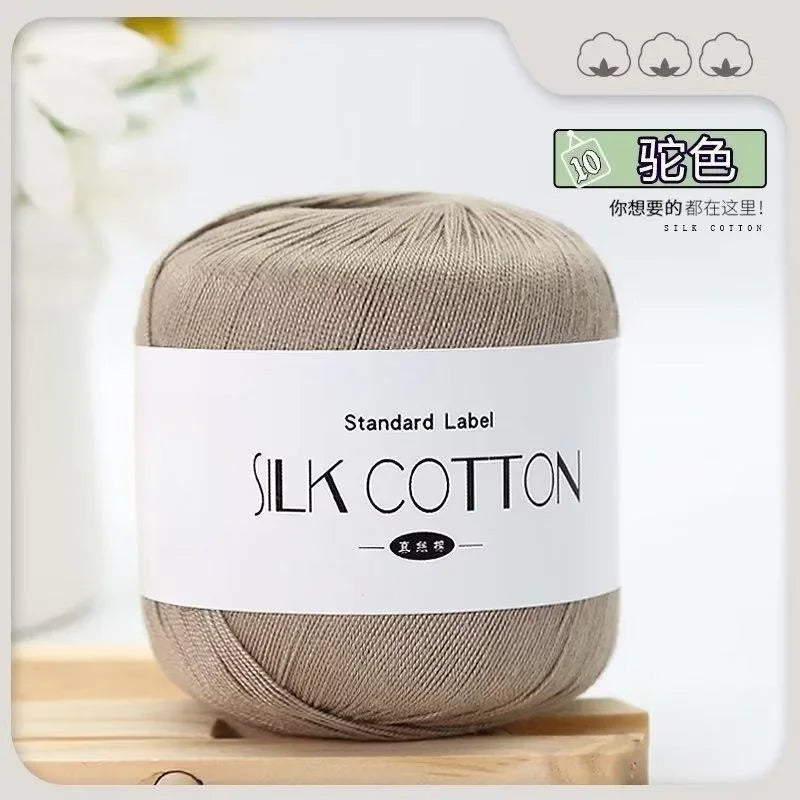 Silk Cotton Crochet Yarn for Soft Baby Knitting - Smarsty