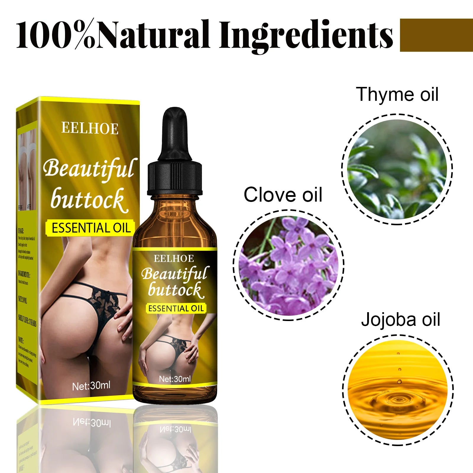 Butt Enhancement Essential Oil for Lifting and Firming - Smarsty