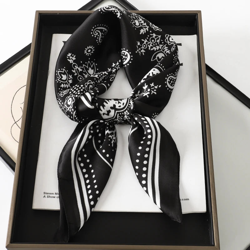 Elegant Silk Floral Hairbands and Neck Scarves - Smarsty
