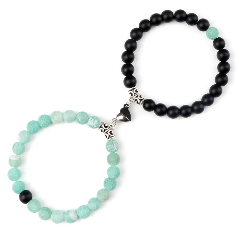 Natural Stone Couple Bracelets Set for Friendship - Smarsty