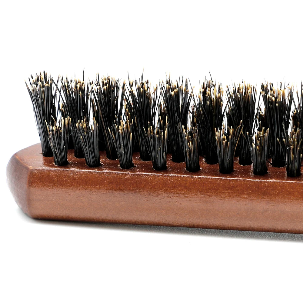 Natural Boar Bristle Hair Brush With Wood Handle - Smarsty