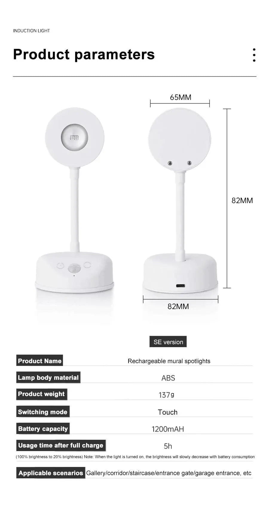 Wireless LED Motion Sensor Night Light for Home - Smarsty
