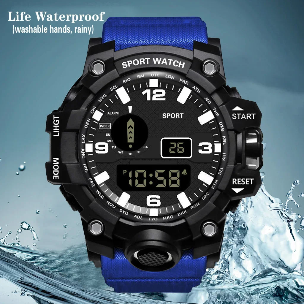 Men's LED Digital Sports Watch with Multifunction Features - Smarsty