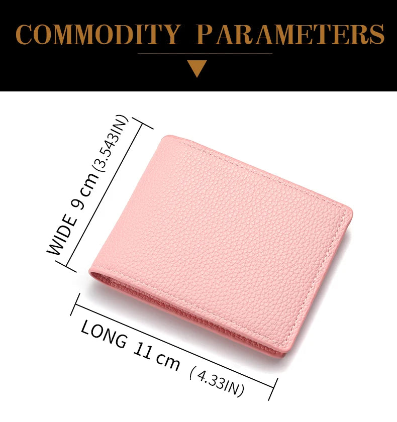2025 New Wallet Men Short Dollar Clip Zipper Simple Soft Leather Lightweight - Smarsty