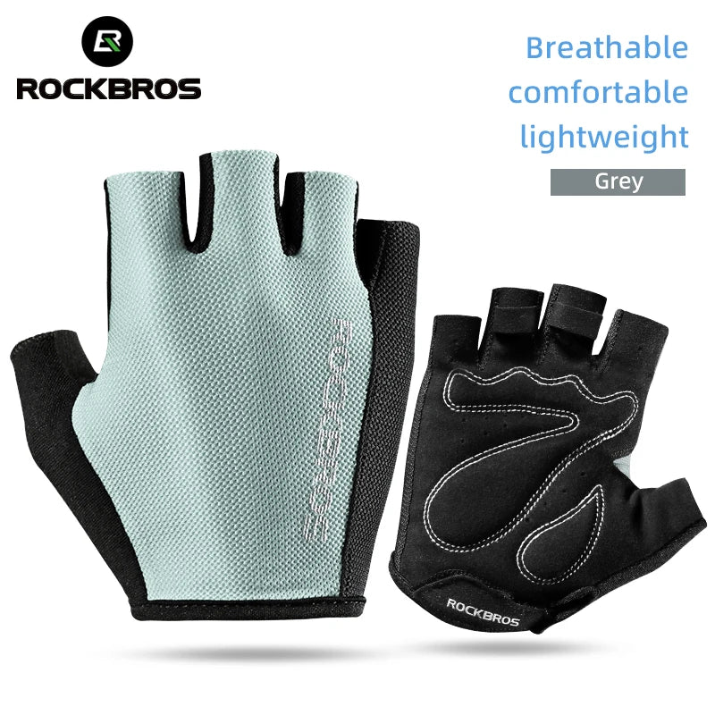 RockBros Breathable Half Finger Cycling Gloves with Anti Slip Pads - Smarsty