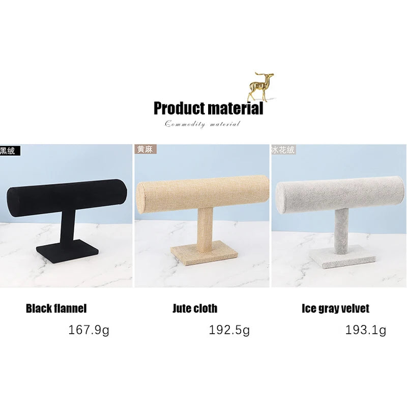 Velvet Jewelry Display Stand for Necklaces and Bracelets - Smarsty